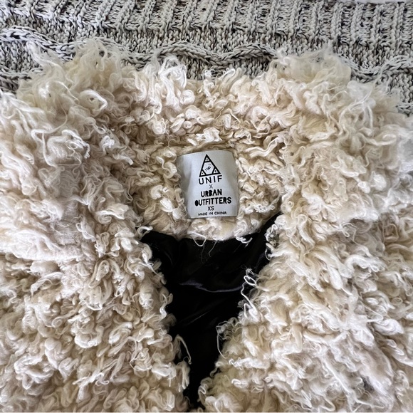 UNIF X UO Poodle Sherpa Moto Jacket - Picture 8 of 12